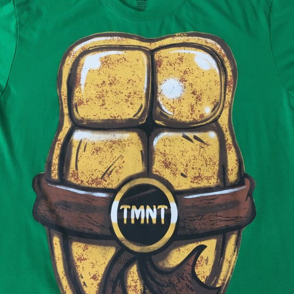 #87 Spirit Halloween Teenage Mutant Ninja Turtles Shell Costume T-Shirt Adult M - Picture 5 of 7